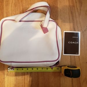 Coach Leather Cosmetic/Travel Bag